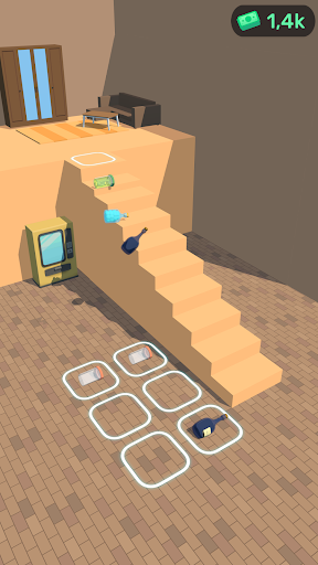 Bottle on stairs Bottle on stairs